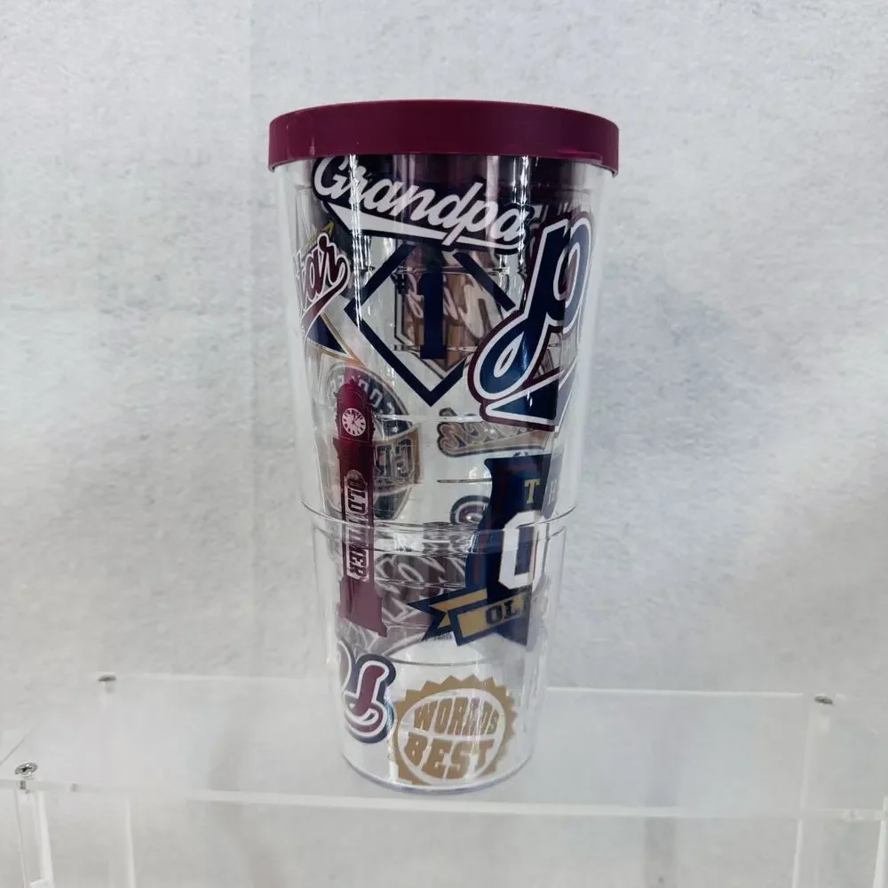 EUC World’s Best Grandpa Tervis Tumbler 24oz Cup Pops Gramps Old Guy